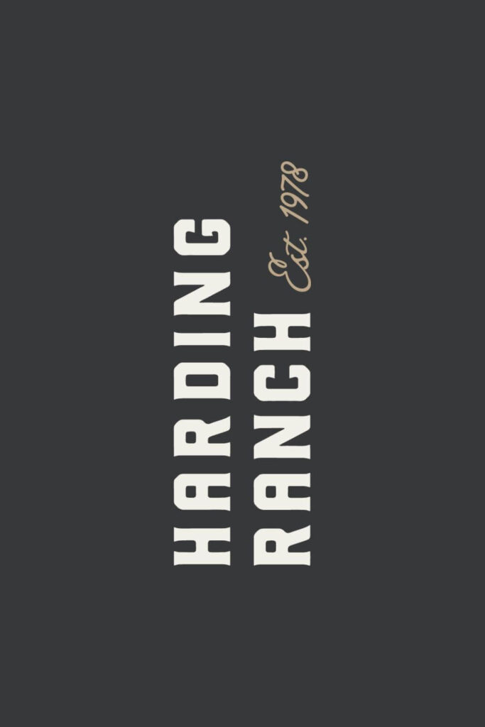 alternate logo design for harding ranch with est. date 1978