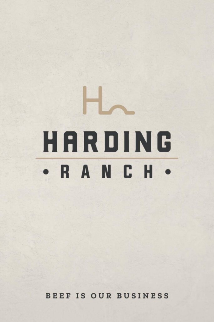 logo design in cheyenne wyoming for harding ranch